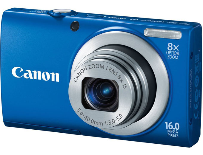Canon PowerShot A4000IS 16MP Camera - Blue