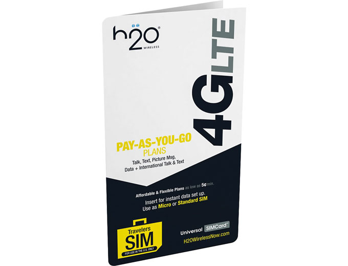 H2O Wireless 3-in-1 Universal SIM Card