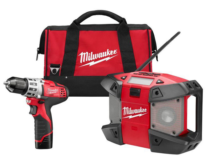 Milwaukee 2492-22 M12 12V Cordless Drill & Radio Kit