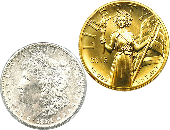 Gold and Silver Collectible Coins