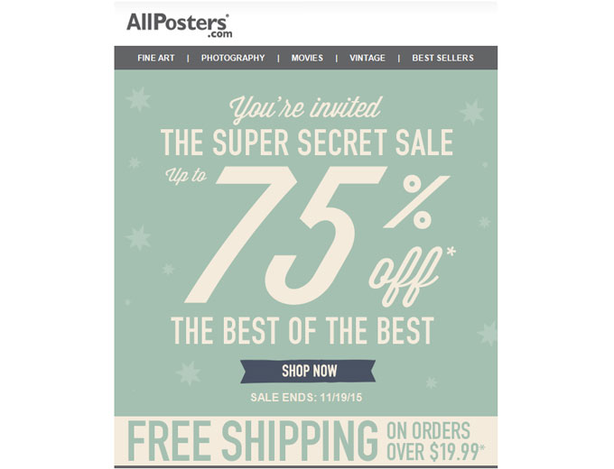 Best of the Best Sale at Allposters
