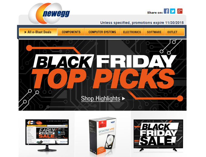 Newegg Black Friday Top Deals