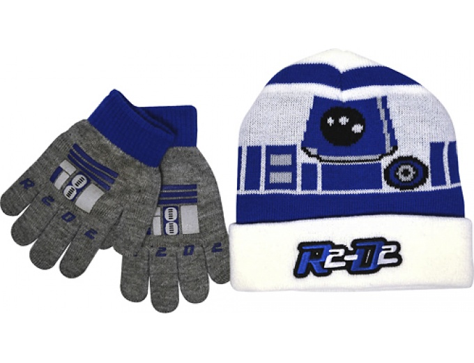 Star Wars R2-D2 Stocking Cap And Gloves