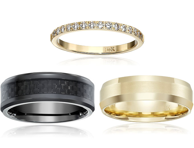 Up to 80% off Classic Wedding Bands