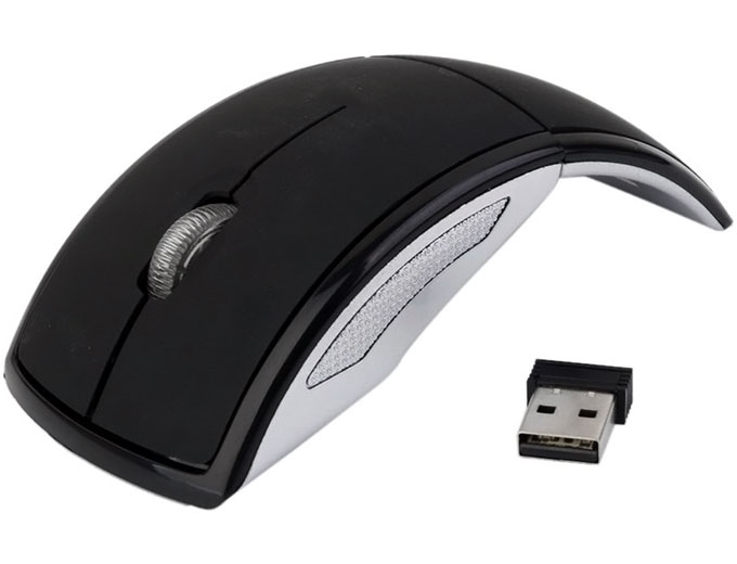 Wireless 2.4ghz Folding Arc Optical Mouse