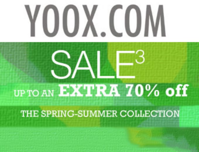 Extra 70% off YOOX Spring-Summer Collection