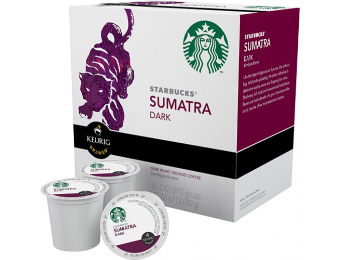 Keurig Starbucks Sumatra Coffee K-Cups