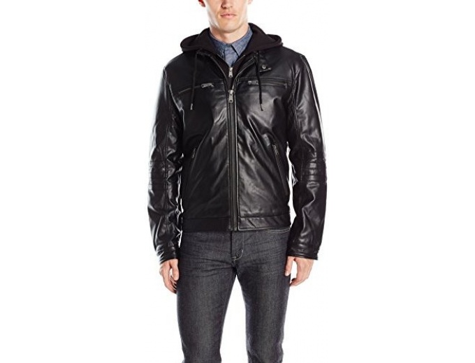 Lucky Brand Faux Leather Moto Jacket