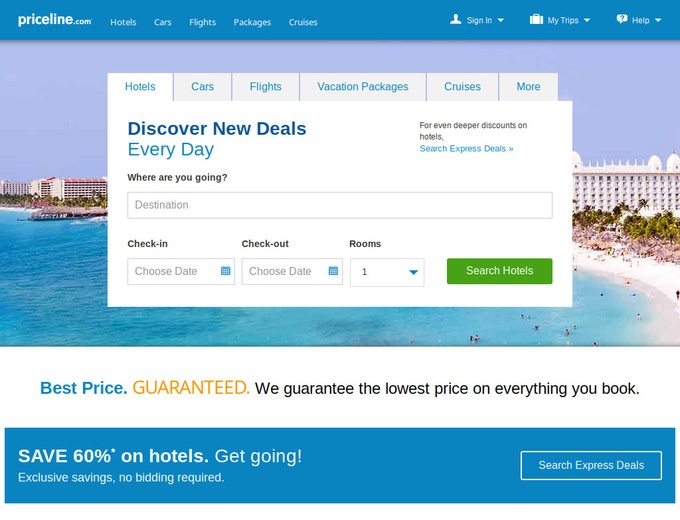 Priceline Coupons & Promo Codes, Discount Hotels, Flights