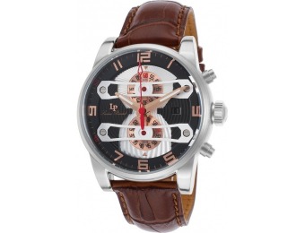 94% off Lucien Piccard Bosphorus Chronograph Leather Watch