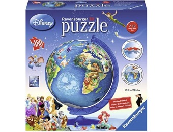 44% off Ravensburger Disney Globe 3D Puzzle Ball (180 Piece)