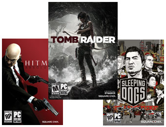 85% off Tomb Raider + Hitman Absolution + Sleeping Dogs PC Game Bundle, Free Download
