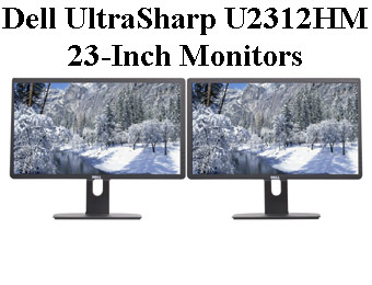 $249 off Dual Dell UltraSharp U2312HM 23" IPS LED Monitors
