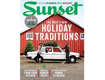 92% off Sunset Magazine - 1 year auto-renewal