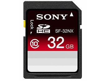 74% off Sony Media SF32NX/TQ 32GB SDHC Class 10 Memory Card