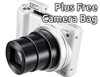 $80 off Samsung WB250F 14.2-MP Digital Camera w/ Wi-Fi (White)