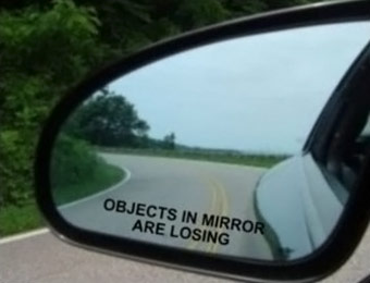 61% off Objects in Mirror are Losing Decal for Car Mirror