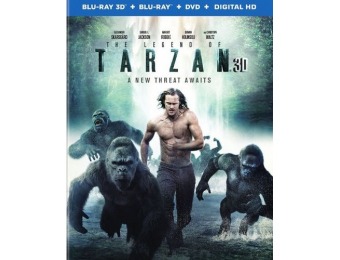 78% off The Legend of Tarzan (Blu-ray 3D + Blu-ray + DVD)