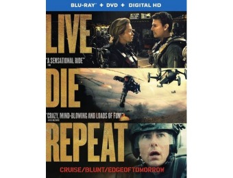 89% off Live Die Repeat: Edge of Tomorrow (Blu-ray + DVD + Digital)