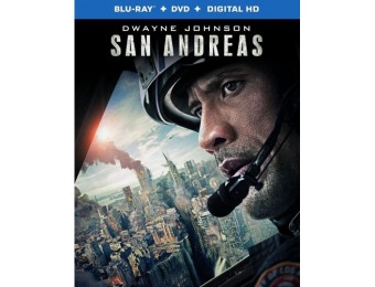 80% off San Andreas (Blu-ray + DVD + Digital HD)