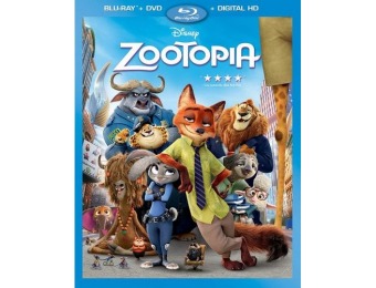 80% off Zootopia (Blu-ray + DVD + Digital HD)