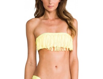 90% off L Space Fringe Knotted Dolly Bikini Top