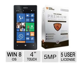52% off AT&T Go Phone Nokia Lumia 520 & Total Defense Security Bundle after $60 rebate