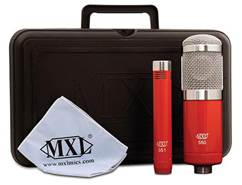 $110 off MXL 550/551R Red Studio Microphone Kit