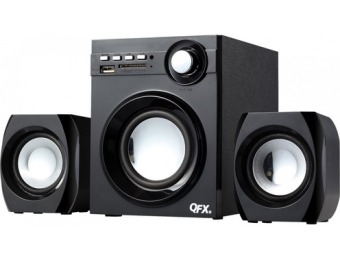 40% off QFX Powered Wireless NFC Bluetooth Speaker System (Pair)
