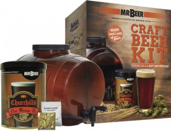 50% off Mr. Beer Churchills Nut Brown Ale Starter Kit