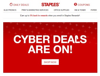 Shop Staples Cyber Monday Deals - All Week Long