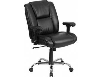 74% off Hercules Big & Tall Leather Swivel Task Chair, 400 lb