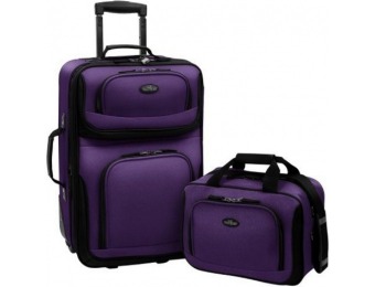 41% off US Traveler Rio Two Piece Expandable Carry-On Luggage Set