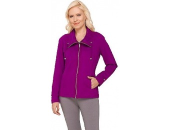 79% off Denim & Co. Active French Terry Jacket