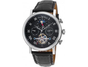 92% off Lucien Piccard Ottoman Auto Leather Watch