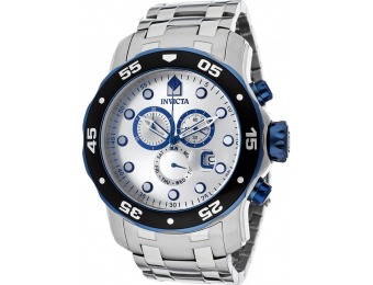 92% off Invicta 80043 Pro Diver Chrono SS Silver-Tone Watch