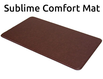 64% off Imprint Comfort Mat (brown or mocha, 20" x 36")