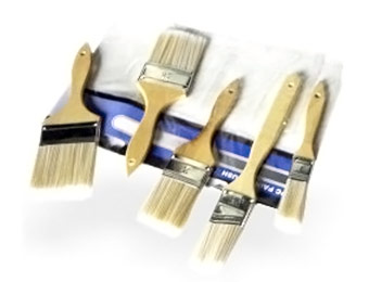 72% off Capri Tools 5-Piece Paint Brush Set with Wood Handles