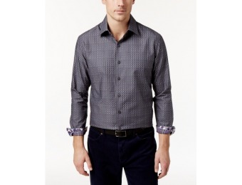 65% off Tasso Elba Men's Grid-Pattern Shirt