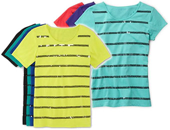 69% off Total Girl Sequin Striped Tops, promo code: TGTOP