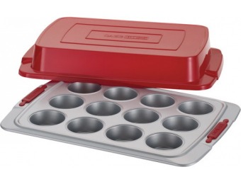 75% off Cake Boss Deluxe 12-Cup Covered Muffin Pan