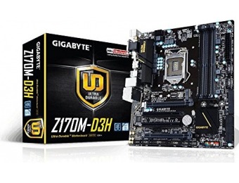 $15 off Gigabyte LGA1151 Intel Z170 Micro ATX DDR4 Motherboard
