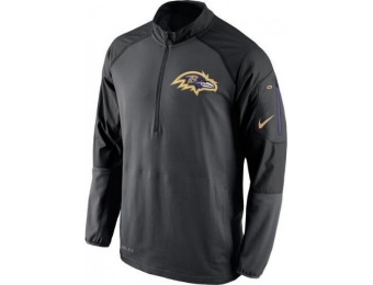56% off Nike Baltimore Ravens Championship Drive Half-Zip Jacket