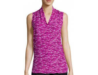 75% off Worthington Sleeveless High-Low Button-Front Blouse