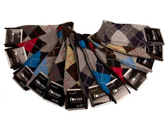 $43 off 12 Pairs Focus Men's Dress Socks – Argyle Pattern