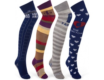 50% off Doctor Who Over-the-Knee Socks