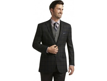 70% off Signature Collection Tailored Fit Windowpane Sportcoat