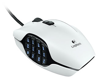 25% off Logitech G600 MMO Gaming Mouse 910-002871 White
