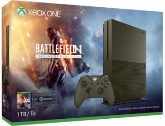 $50 off Xbox One S Battlefield 1 Special Edition Bundle (1TB)