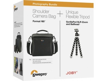 45% off Lowepro Format 160 Camera Bag & GorillaPod Tripod